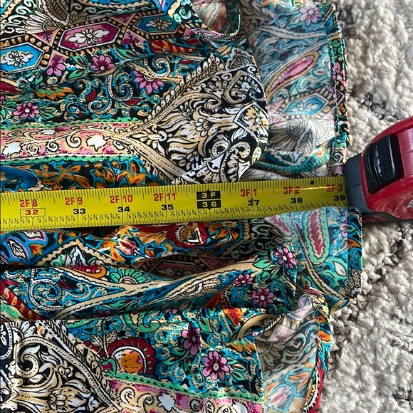 Natural Life Multicolored Smocked Tiered Maxi Skirt Resort Wear - Picture 9 of 9